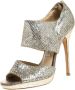Jimmy Choo Pre-owned Fabric sandals Yellow Dames - Thumbnail 1