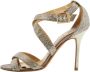 Jimmy Choo Pre-owned Fabric sandals Yellow Dames - Thumbnail 1