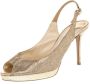 Jimmy Choo Pre-owned Fabric sandals Yellow Dames - Thumbnail 1