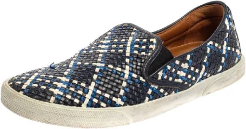 Jimmy Choo Pre-owned Fabric sneakers Blue Dames