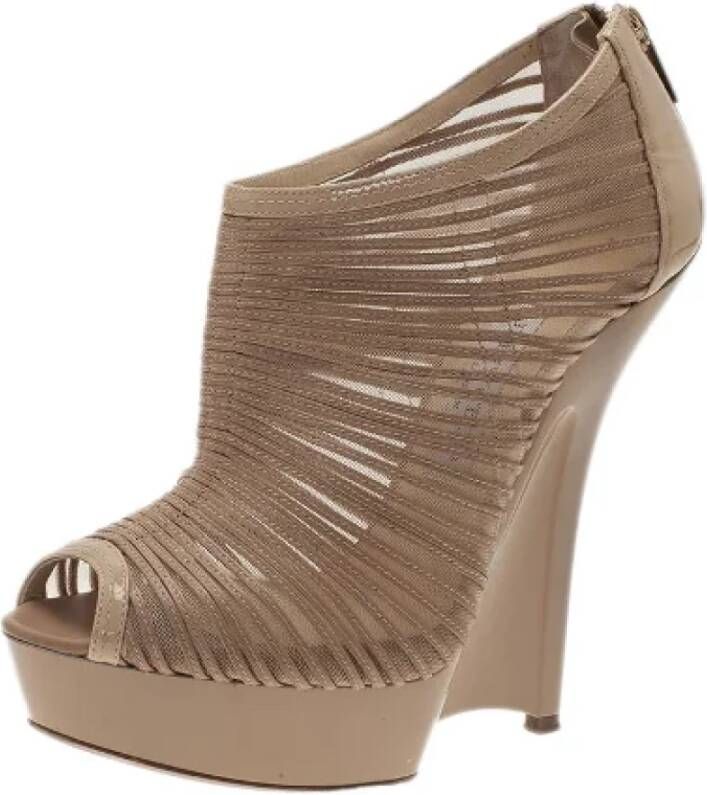 Jimmy Choo Pre-owned Laarzen Beige Dames