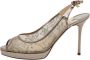 Jimmy Choo Pre-owned Lace heels Brown Dames - Thumbnail 1