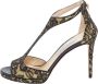 Jimmy Choo Pre-owned Lace sandals Black Dames - Thumbnail 1