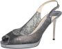 Jimmy Choo Pre-owned Lace sandals Gray Dames - Thumbnail 1