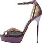 Jimmy Choo Pre-owned Lace sandals Purple Dames - Thumbnail 1