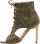Jimmy Choo Pre-owned Leather boots Green Dames - Thumbnail 1