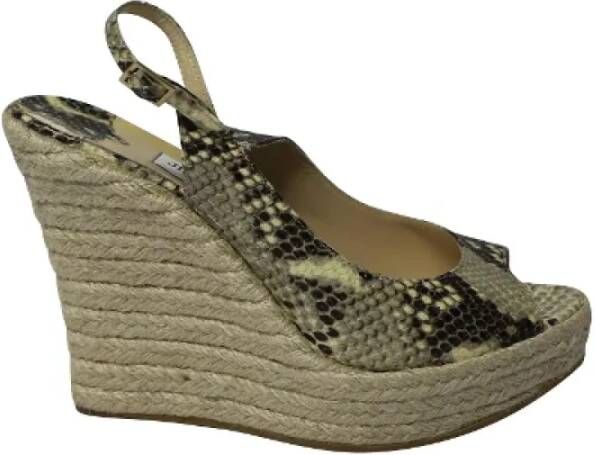 Jimmy Choo Pre-owned Leather espadrilles Multicolor Dames