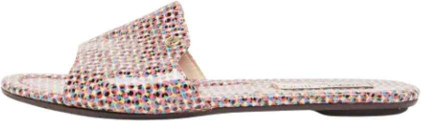 Jimmy Choo Pre-owned Leather flats Multicolor Dames