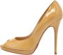 Jimmy Choo Pre-owned Leather heels Beige Dames - Thumbnail 1