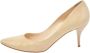 Jimmy Choo Pre-owned Leather heels Beige Dames - Thumbnail 1
