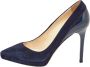 Jimmy Choo Pre-owned Leather heels Blue Dames - Thumbnail 1