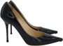 Jimmy Choo Pre-owned Leather heels Blue Dames - Thumbnail 1