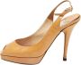 Jimmy Choo Pre-owned Leather heels Brown Dames - Thumbnail 1