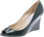 Jimmy Choo Pre-owned Leather heels Green Dames - Thumbnail 1