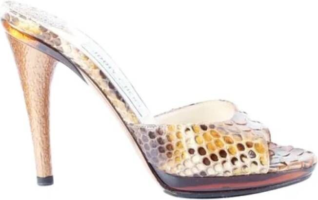 Jimmy Choo Pre-owned Leather heels Multicolor Dames