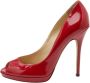 Jimmy Choo Pre-owned Leather heels Red Dames - Thumbnail 1