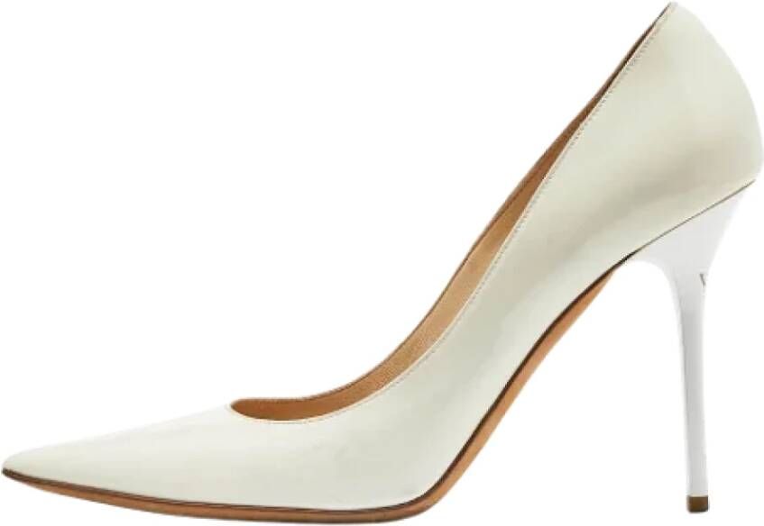 Jimmy Choo Pre-owned Leather heels White Dames