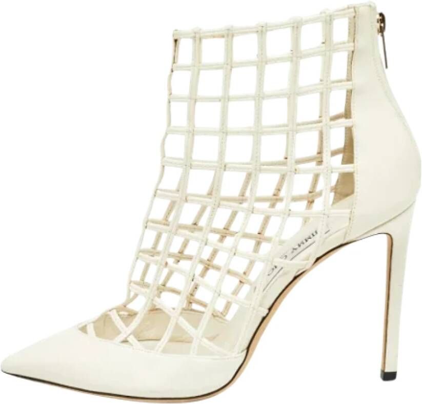 Jimmy Choo Pre-owned Leather heels White Dames