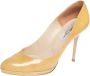 Jimmy Choo Pre-owned Leather heels Yellow Dames - Thumbnail 1