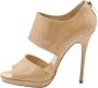 Jimmy Choo Pre-owned Leather sandals Beige Dames - Thumbnail 1