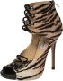 Jimmy Choo Pre-owned Leather sandals Beige Dames - Thumbnail 1