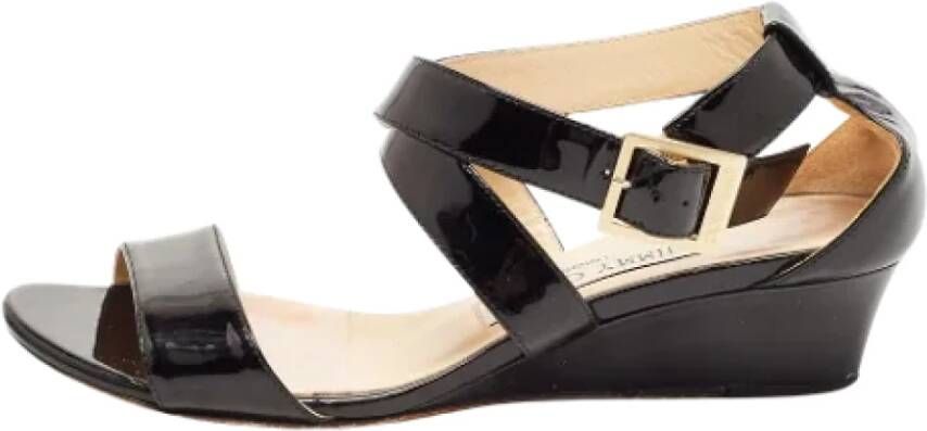 Jimmy Choo Pre-owned Leather sandals Black Dames