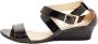 Jimmy Choo Pre-owned Leather sandals Black Dames - Thumbnail 1