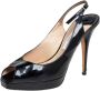 Jimmy Choo Pre-owned Leather sandals Black Dames - Thumbnail 1