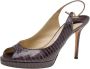 Jimmy Choo Pre-owned Leather sandals Brown Dames - Thumbnail 1