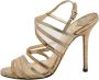 Jimmy Choo Pre-owned Leather sandals Gray Dames - Thumbnail 1