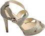 Jimmy Choo Pre-owned Leather sandals Gray Dames - Thumbnail 1