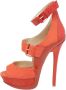 Jimmy Choo Pre-owned Leather sandals Orange Dames - Thumbnail 1