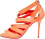 Jimmy Choo Pre-owned Leather sandals Orange Dames - Thumbnail 1