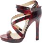 Jimmy Choo Pre-owned Leather sandals Red Dames - Thumbnail 1