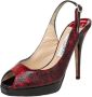 Jimmy Choo Pre-owned Leather sandals Red Dames - Thumbnail 1