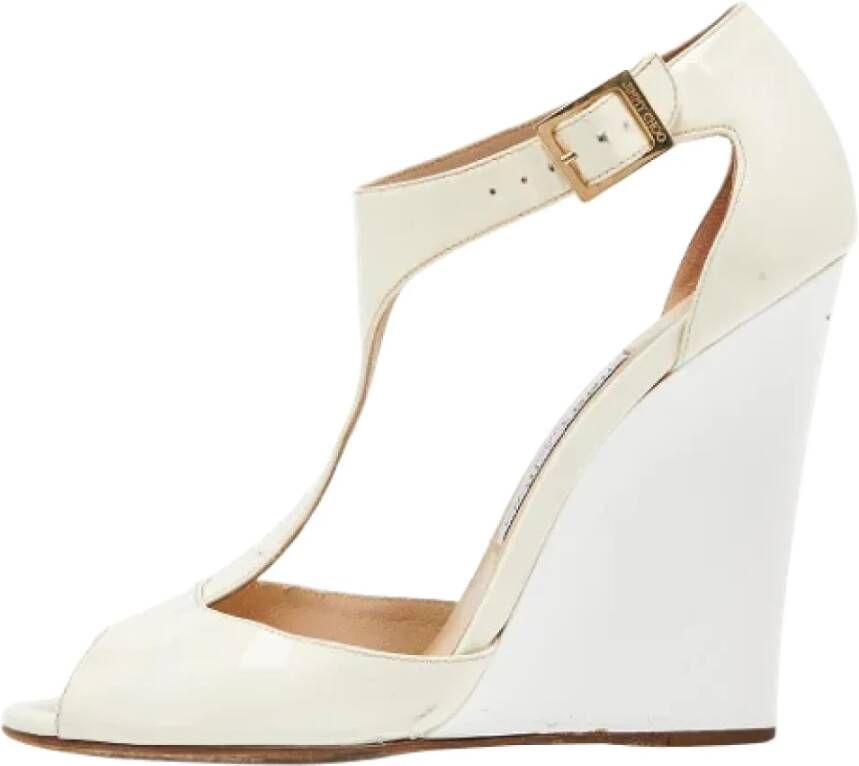 Jimmy Choo Pre-owned Leather sandals White Dames