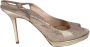Jimmy Choo Pre-owned Leather sandals Yellow Dames - Thumbnail 1