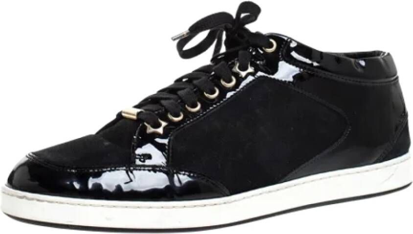 Jimmy Choo Pre-owned Leather sneakers Black Dames