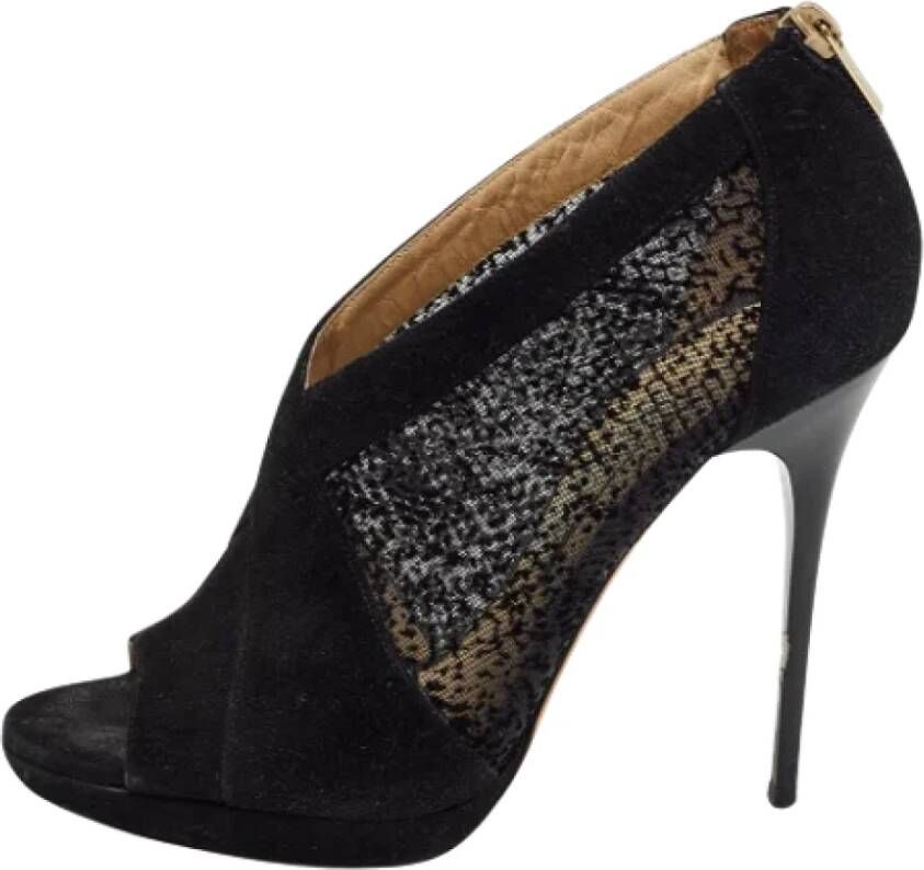 Jimmy Choo Pre-owned Mesh boots Black Dames