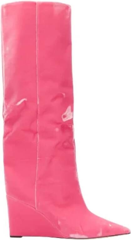 Jimmy Choo Pre-owned Nylon boots Pink Dames