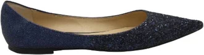 Jimmy Choo Pre-owned Platte schoenen Blue Dames