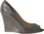 Jimmy Choo Pre-owned Polyester heels Gray Dames - Thumbnail 1