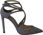 Jimmy Choo Pre-owned Polyester sandals Gray Dames - Thumbnail 1