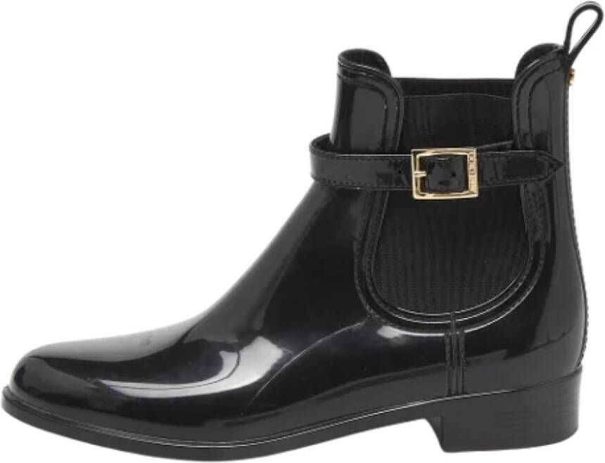 Jimmy Choo Pre-owned Rubber boots Black Dames