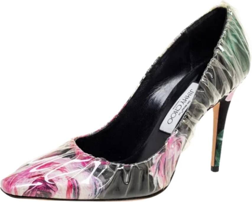 Jimmy Choo Pre-owned Satin heels Multicolor Dames