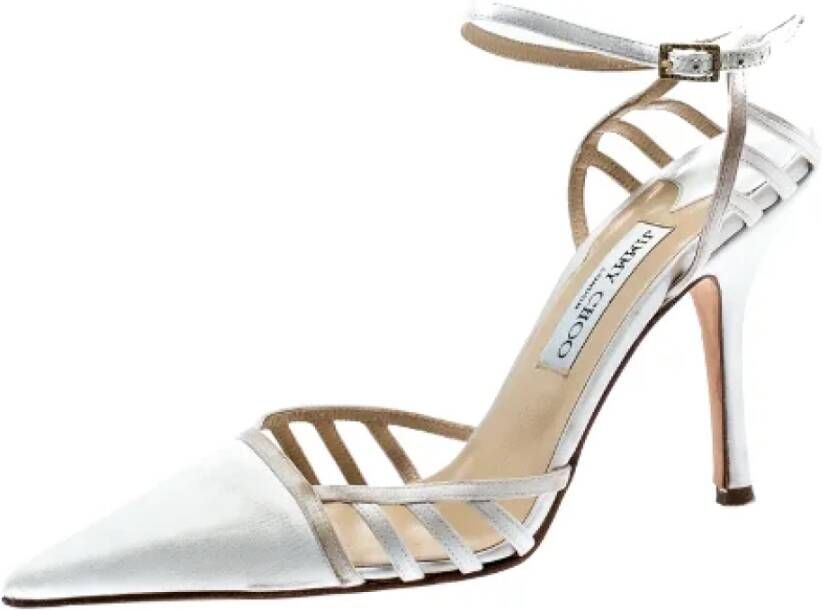 Jimmy Choo Pre-owned Satin sandals White Dames