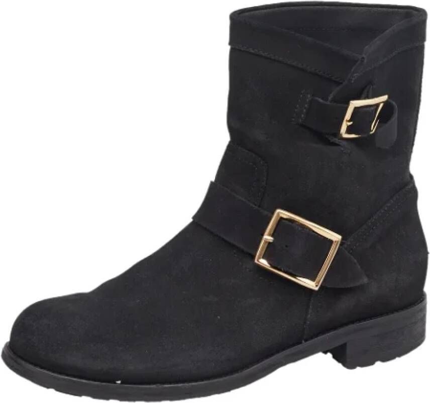 Jimmy Choo Pre-owned Suede boots Black Dames