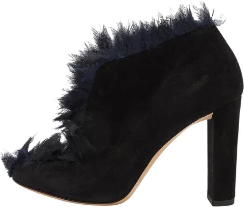 Jimmy Choo Pre-owned Suede boots Blue Dames
