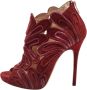 Jimmy Choo Pre-owned Suede boots Red Dames - Thumbnail 1