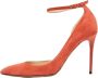 Jimmy Choo Pre-owned Suede heels Orange Dames - Thumbnail 1